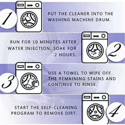 Detergent 4/8/12 PCS Household Cleaning Accessories Washing Machine Cleaning Tablets Effervescent Cleaning Tablets Cleaner For - Hiccupzz