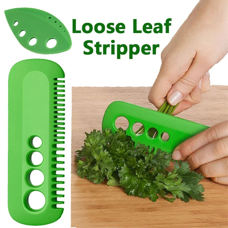 1Pc Vegetable Herb Eliminator Kale Oregano Parsley Cilantro Stripper Looseleaf Comb Household Gadgets Portable Kitchen Tools