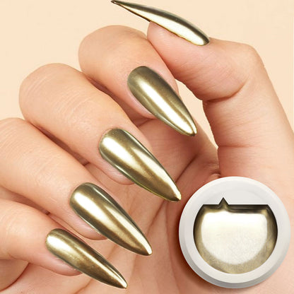 5ml New UV Metallic Gel Silver Gold Mirror Effect  Reinforce Keep Nail C Arc UV Construction - Hiccupzz