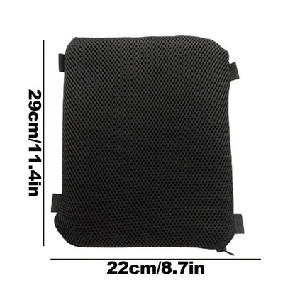Comfortable Motorcycle Seat Shock Absorption Pad - 3D Honeycomb Breathable Cushion for Riding & Cycling Accessories - Hiccupzz