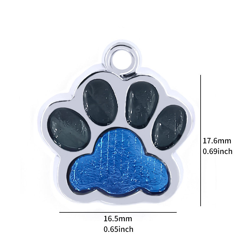 Personalized Engraving Pet Cat Name Tags Customized Dog ID Tag Collar Accessories Nameplate Anti-lost Pendant Metal Keyring - Hiccupzz