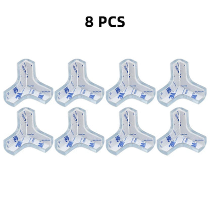 Baby Safety Silicone Table Corner Protectors - Transparent Furniture Edge Protection Covers