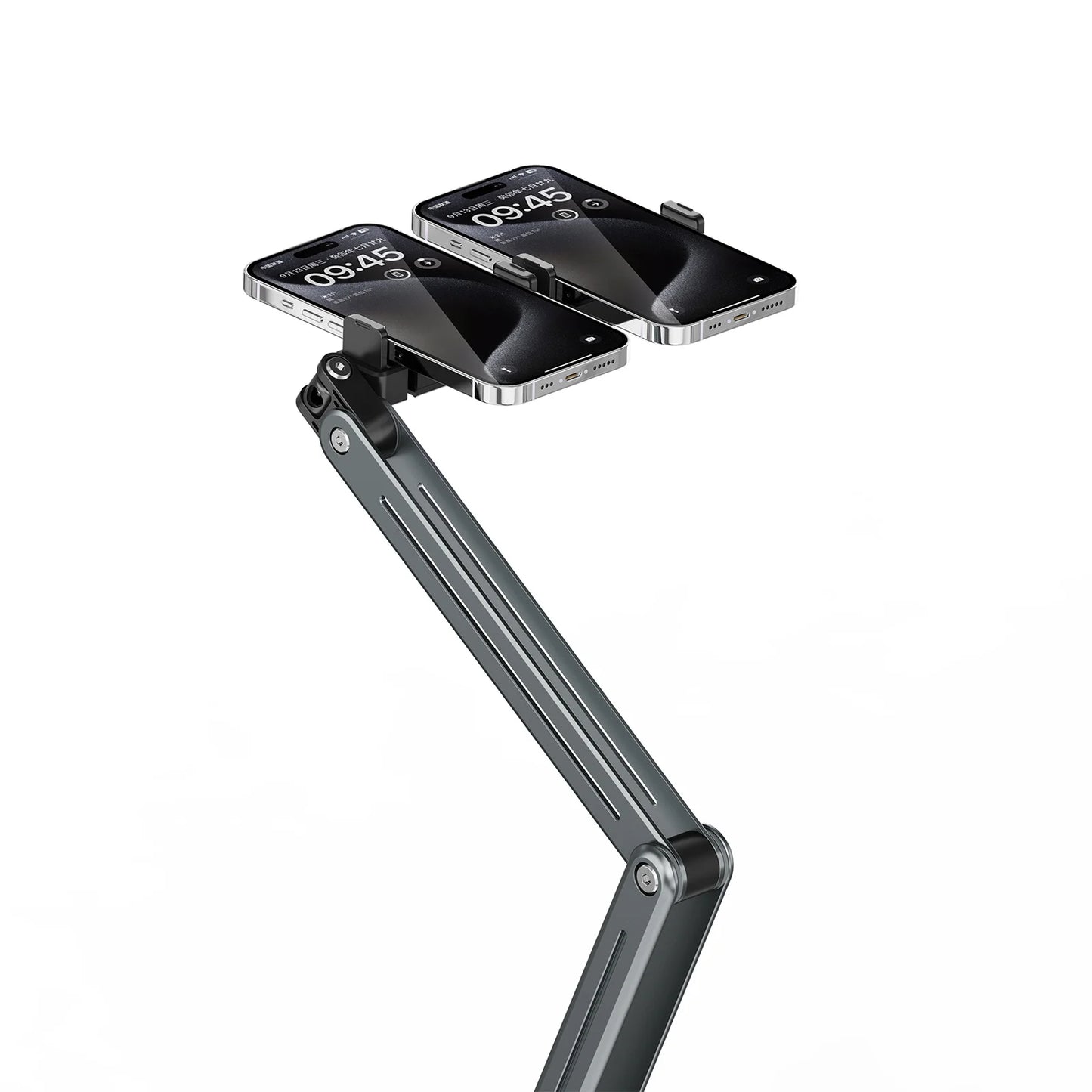 Foldable Tablet/Phone Holder – Adjustable Aluminum Alloy Stand with 360° Rotation, Bed & Desk Mount for 4–12.9 Inch Devices (iPad, iPhone, Tablets, Smartphones)