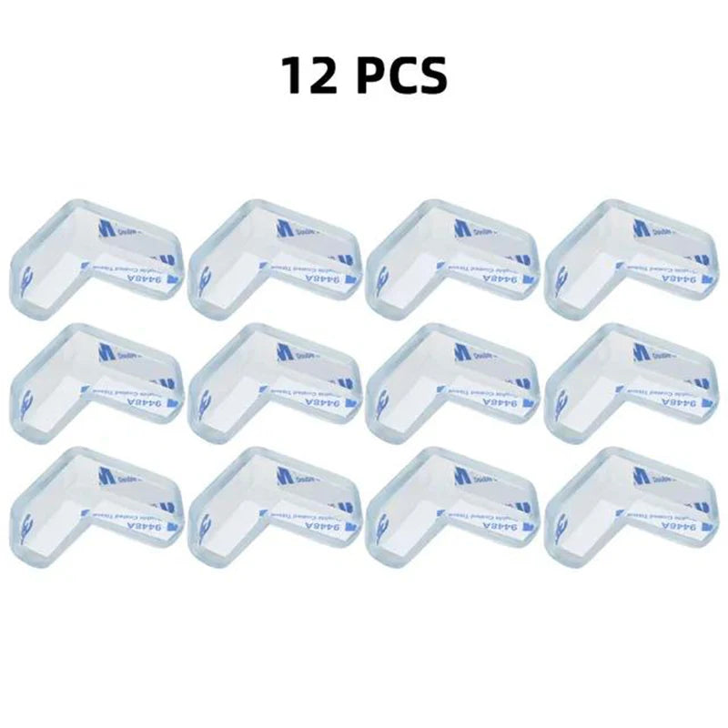4 Pcs/8 Pcs/12 Pcs Baby Safety Silicone Table Corner Edge Protectors - Anti-Collision Guards for Children