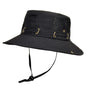 Men's Cap Breathable Mesh Solid Color Bucket Hat for Fishing, Camping & Hiking Anti-UV Sun Hat Wide Brim Fisherman Hat - Hiccupzz