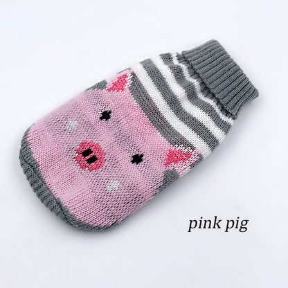 Warm Dog Clothes for Small Dog Coats Jacket Winter Clothes for Dogs Cats Clothing Chihuahua Cartoon Pet Sweater Costume Apparels - Hiccupzz