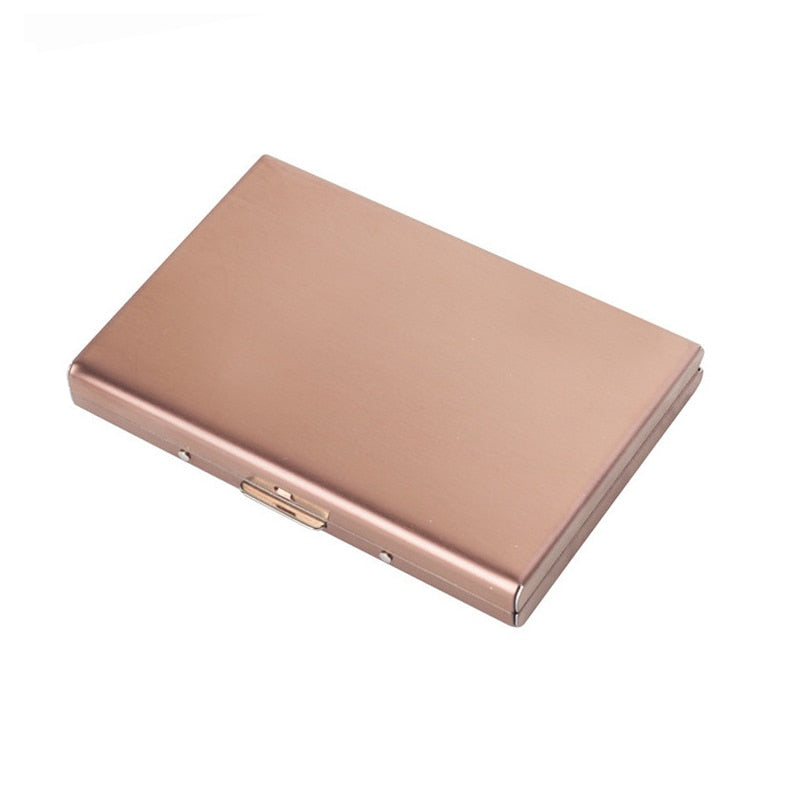 Rfid Credit Card Holder Men Minimalist Wallet Aluminium Bank Cardholder Case with Money Clip Designer Porte Carte