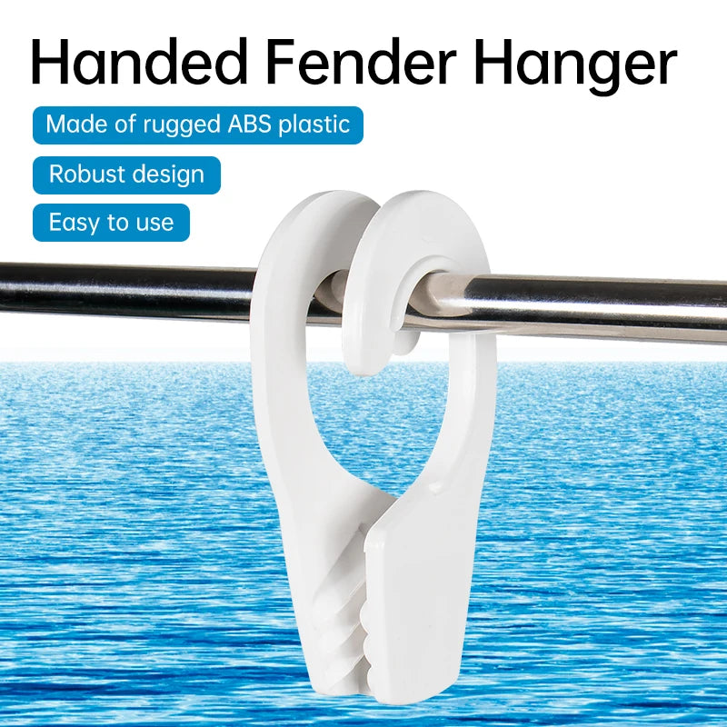 24 - 32 The Original Single Handed Fender Hanger - Made from UV Resistant Plastic  Boat Fender Clip BoatFender Quick Release Cli