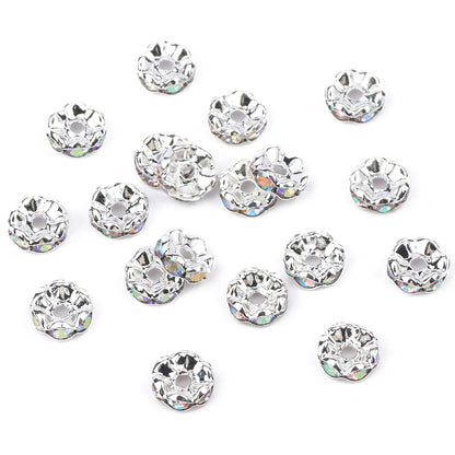 50pcs/lot  Crystal Round Loose Spacer Beads for DIY Making Bracelet Necklace Accessories - Hiccupzz