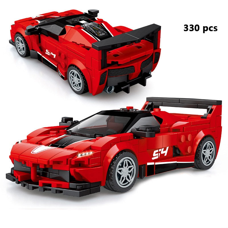 Sports Racing Car Building Blocks Educational Toys for Kids 2023