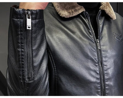 Men's Vintage Brown Leather Jacket - Hiccupzz