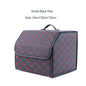 Car Trunk Organizer Box Large Capacity Auto Multiuse Tools Storage Bag Stowing Tidying Leather Folding For Emergency Storage Box - Hiccupzz