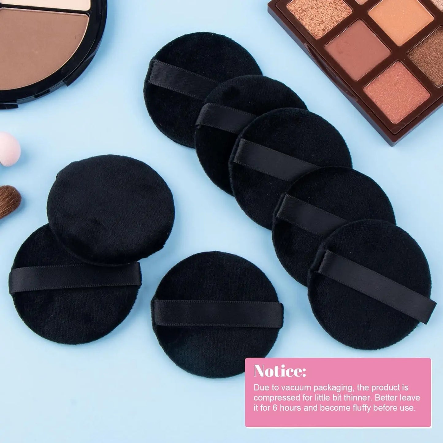 Wholesale Black Velet Powder Puffs with Box Makeup Sponges Wet Dry Use Setting Powder Pad Blush BB Cream Foundation Makeup Puff