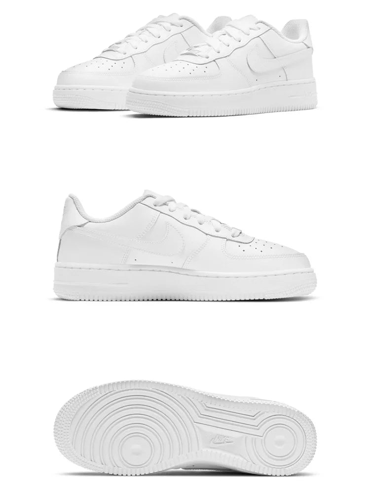 Air Force 1 Nike Men's and Women's Skateboarding Shoes Fashion Black and White Comfortable Af1 Casual Sports Shoes Board Shoes