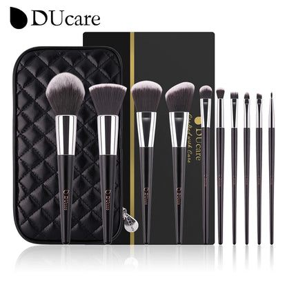 DUcare Professional Makeup Brush Set 10-32Pc Brushes Makeup Kit Synthetic Hair Foundation Power Eyeshadows Blending Beauty Tools - Hiccupzz