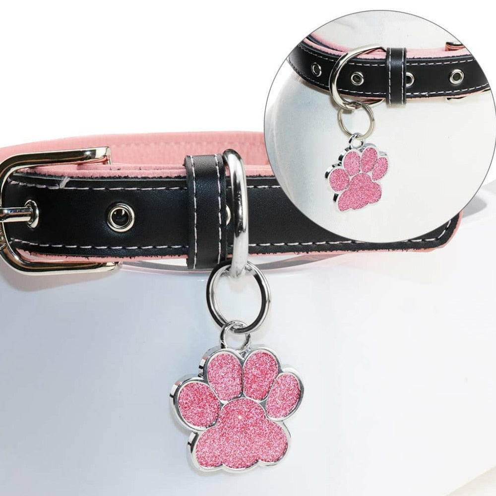 Personalized Engraving Pet Cat Name Tags Customized Dog ID Tag Collar Accessories Nameplate Anti-lost Pendant Metal Keyring - Hiccupzz