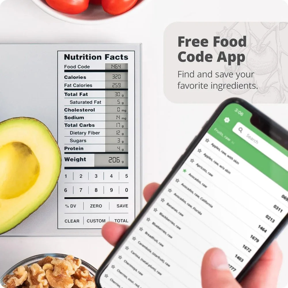 Greater Goods Perfect Portions Nutrition Scale for Meal Planning, Tracking Nutrition Value, and Macro Counting