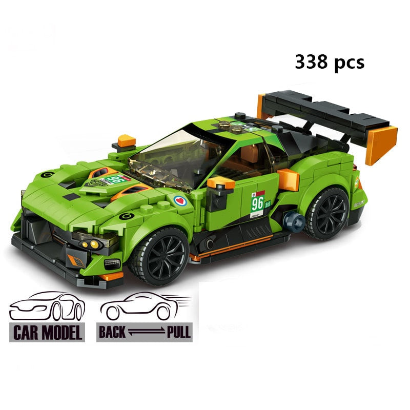 Sports Racing Car Building Blocks Educational Toys for Kids 2023