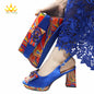 Appliques Specials Italian Design Nigerian Women Shoes Matching Bag Set in Red Color INS Hot Sale Sandals - Hiccupzz