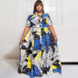 5XL Plus Size Blouse Maxi Dress For Women Summer - Hiccupzz