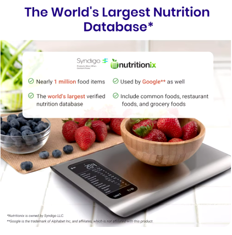 Food Scale Smart Nutrition Scale, Measure in Ounces, Grams or Milliliters Kitchen Tools & Gadgets