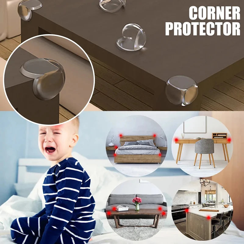 4 Pcs/8 Pcs/12 Pcs Baby Safety Silicone Table Corner Edge Protectors - Anti-Collision Guards for Children