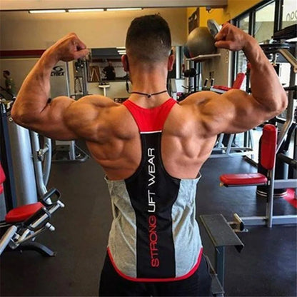 Men's Bodybuilding Tank Top - Cotton Sleeveless Gym Shirt - Hiccupzz