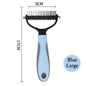 Professional Pet Deshedding Brush - Dog Hair Remover & Knot Cutter for Cats and Puppies | Grooming & Shedding Comb for Dogs - Hiccupzz