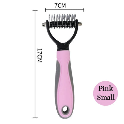 Professional Pet Deshedding Brush - Dog Hair Remover & Knot Cutter for Cats and Puppies | Grooming & Shedding Comb for Dogs - Hiccupzz