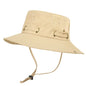 Men's Cap Breathable Mesh Solid Color Bucket Hat for Fishing, Camping & Hiking Anti-UV Sun Hat Wide Brim Fisherman Hat - Hiccupzz