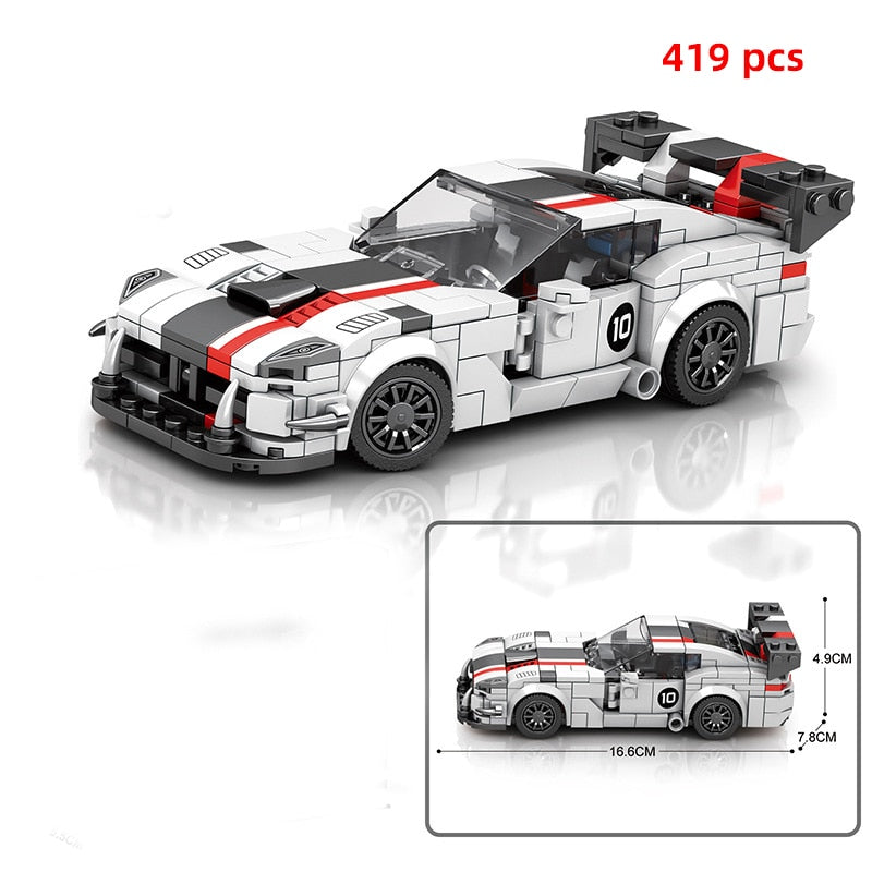 Sports Racing Car Building Blocks Educational Toys for Kids 2023