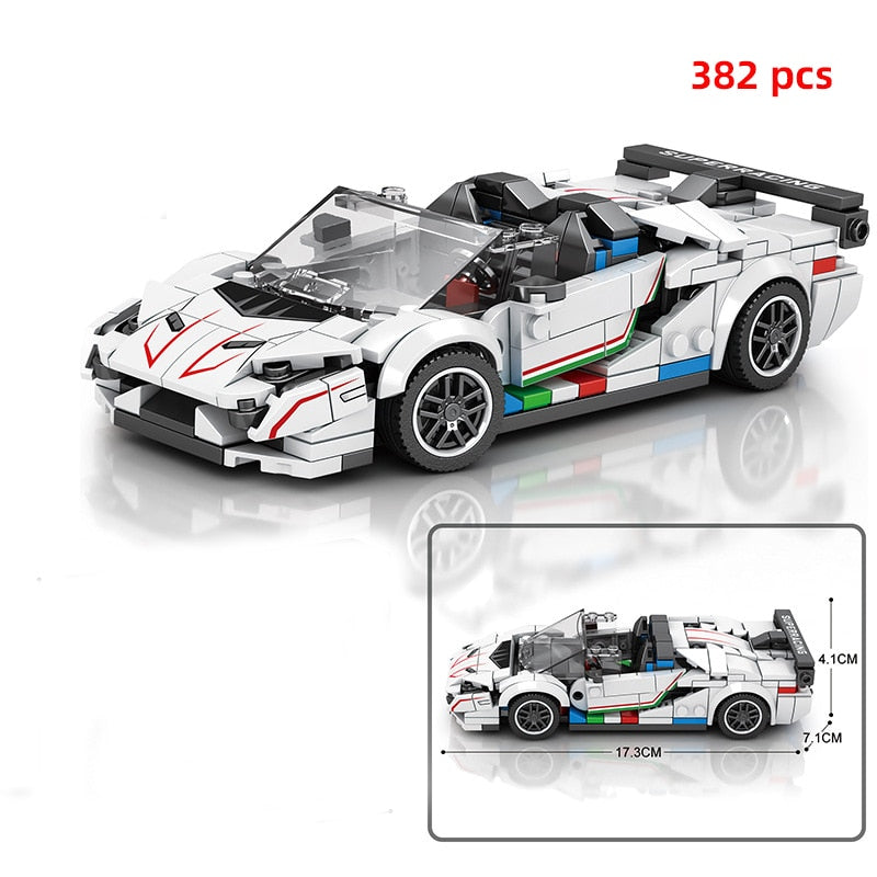 Sports Racing Car Building Blocks Educational Toys for Kids 2023