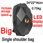 Motorcycle Backpack with LED EYE - DIY Riding Bag with APP Control, Hard Shell, Rainproof, Fits 14-Inch Notebook - Hiccupzz