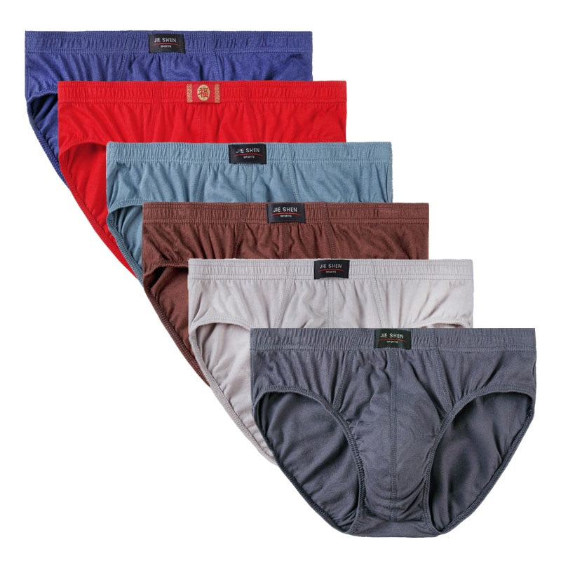 6pcs/Lot 7XL 100%Cotton Men's Underwear