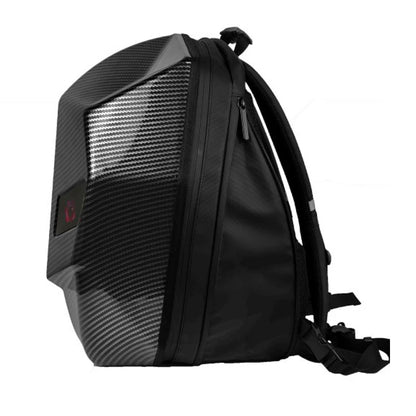 Motorcycle Backpack with LED EYE - DIY Riding Bag with APP Control, Hard Shell, Rainproof, Fits 14-Inch Notebook - Hiccupzz