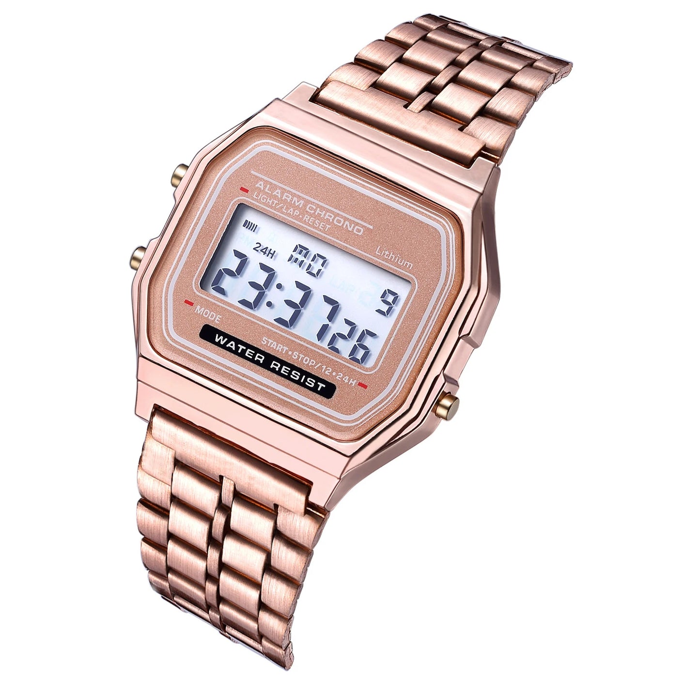 Digital LED Watch for Men & Women - Multifunction Waterproof Electronic Clock with Alarm & Stopwatch