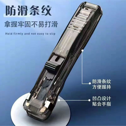 Mini Traceless Reusable Hand Clamp Push Stapler Paper Book File Office School Student Binder Binding Tools Supplies accessories - Hiccupzz