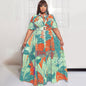 5XL Plus Size Blouse Maxi Dress For Women Summer - Hiccupzz