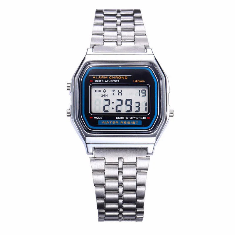 Digital LED Watch for Men & Women - Multifunction Waterproof Electronic Clock with Alarm & Stopwatch