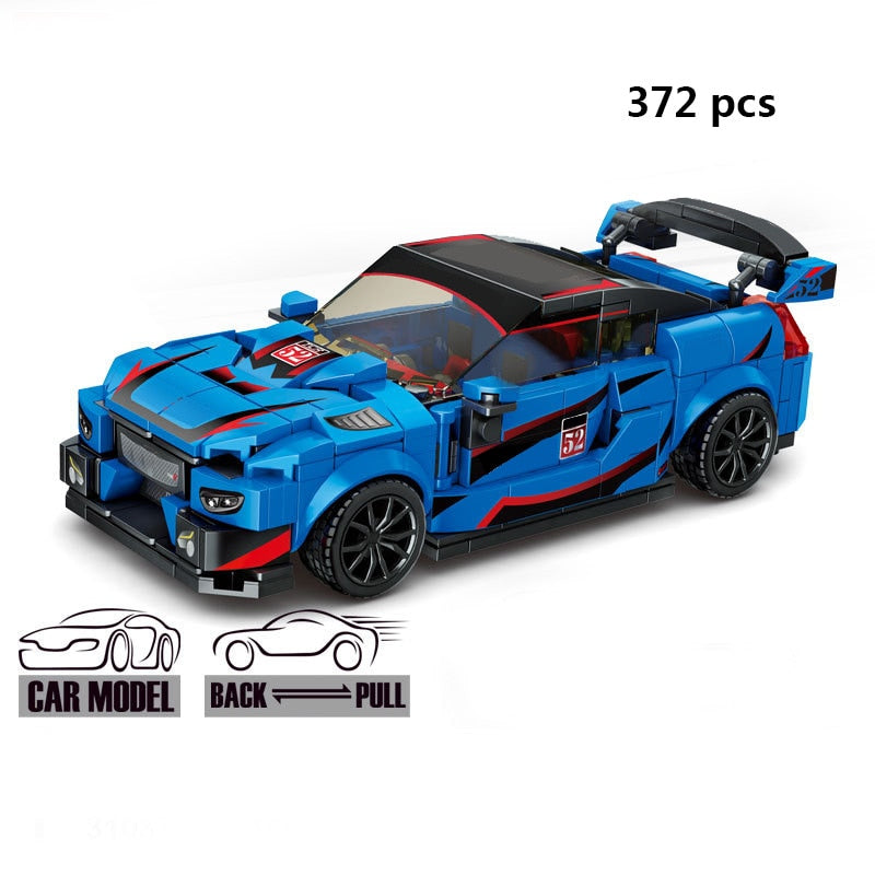 Sports Racing Car Building Blocks Educational Toys for Kids 2023