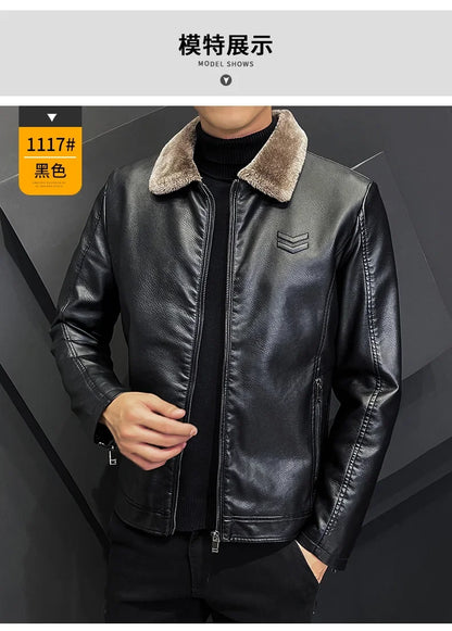 Men's Vintage Brown Leather Jacket - Hiccupzz