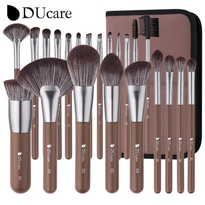 DUcare Professional Makeup Brush Set 10-32Pc Brushes Makeup Kit Synthetic Hair Foundation Power Eyeshadows Blending Beauty Tools - Hiccupzz