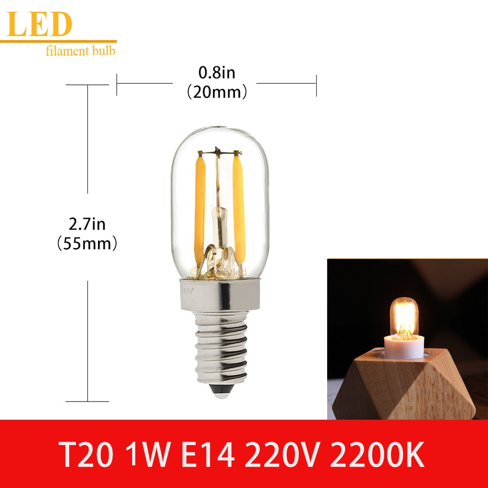 LED Filament Light Bulb Clear Glass Ampoule