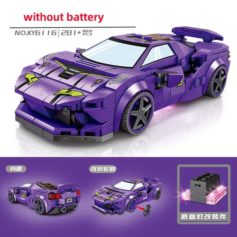 Sports Racing Car Building Blocks Educational Toys for Kids 2023