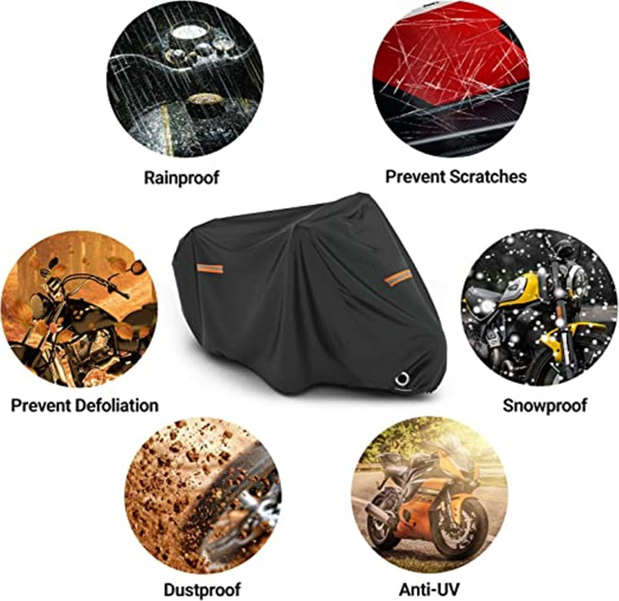 Thick Oxford Motorcycle Waterproof Cover Universal