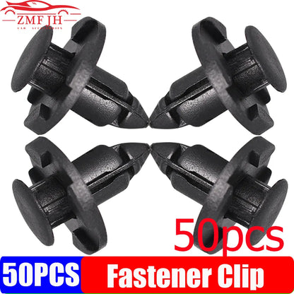50 Pcs Auto Bumper Fender Push 8mm Rivet Retainer Plastic Car Fastener Clip for Universal Car Rivet Fasteners - Hiccupzz