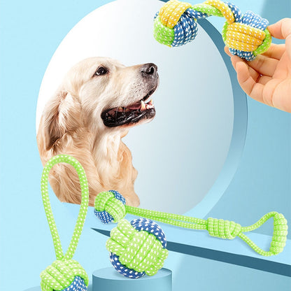 Pet Dog Toys for Large Small Dogs Toy Interactive Cotton Rope Mini Dog Toys Ball for Dogs Accessories Toothbrush Chew Puppy Toy - Hiccupzz