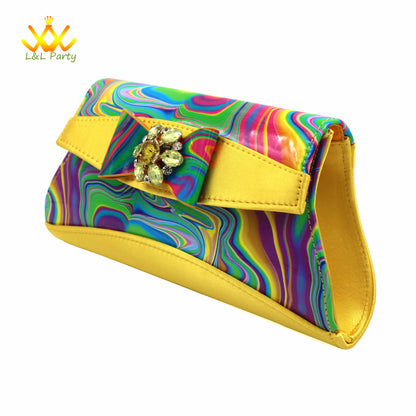 Appliques Specials Italian Design Nigerian Women Shoes Matching Bag Set in Red Color INS Hot Sale Sandals - Hiccupzz