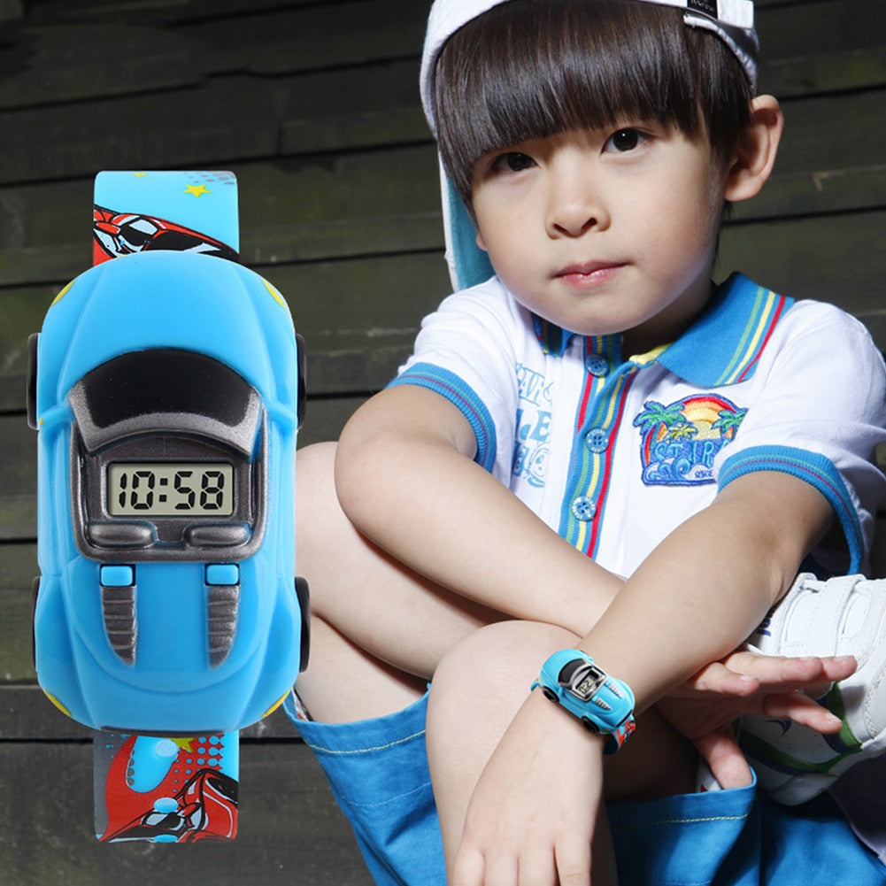 Cartoon Car Watch Toy for Boys