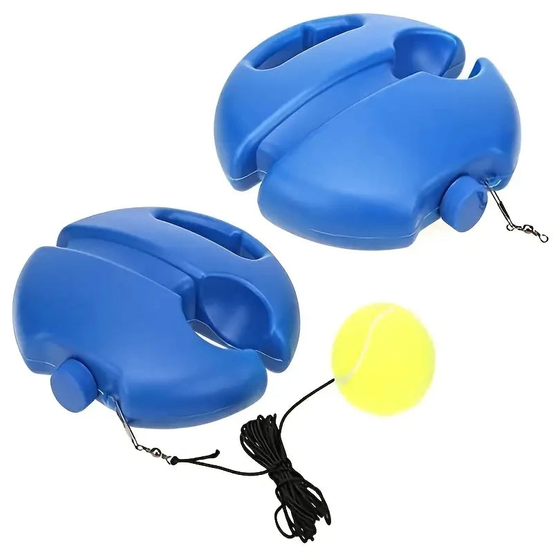 Heavy Duty Tennis Training Aids Base With Elastic Rope Ball Practice Self-Duty Rebound Tennis